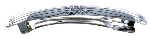 Genuine Sterling Silver Patterned Navajo Hair Barrette CB118490
